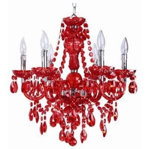 Chandelier red