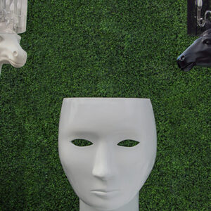 Horse lamp life-sized white