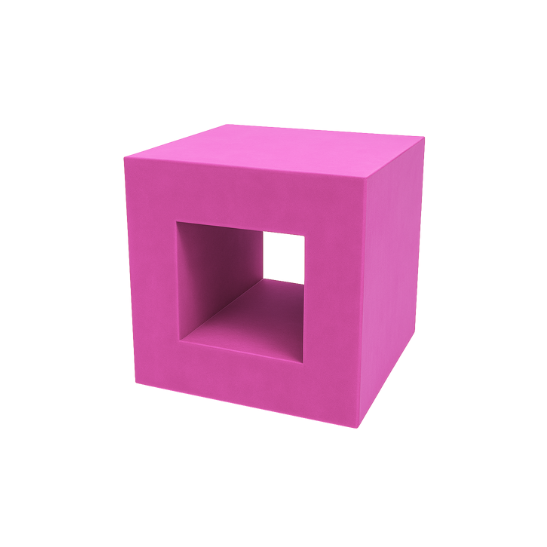 Cuboid side table - Magenta