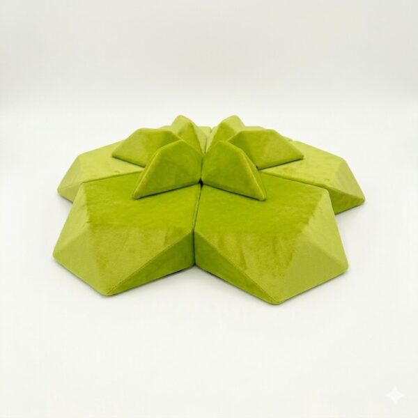 Snow flake modular lounge - matte gold