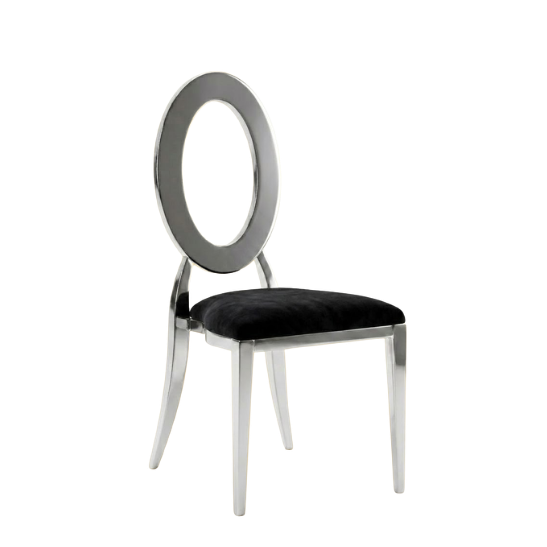 Oh! dining chair - Silver and black