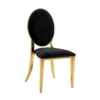 Gala chair - Gold and black