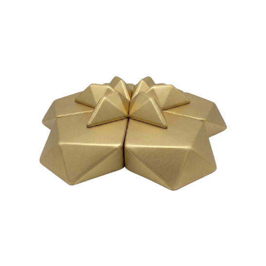 Snow flake modular lounge - matte gold