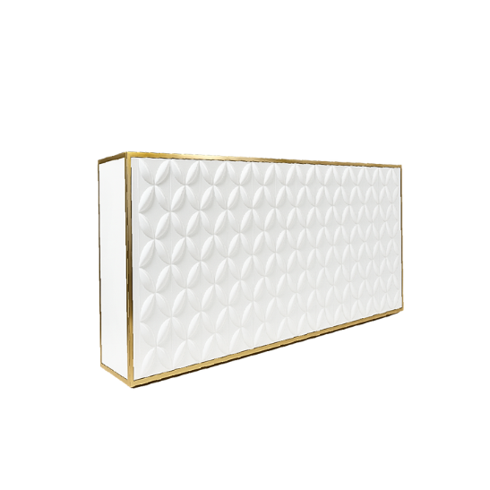 Lotus bar white and gold