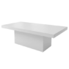 Mirage dining table - White