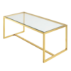 Soho dining table gold rental