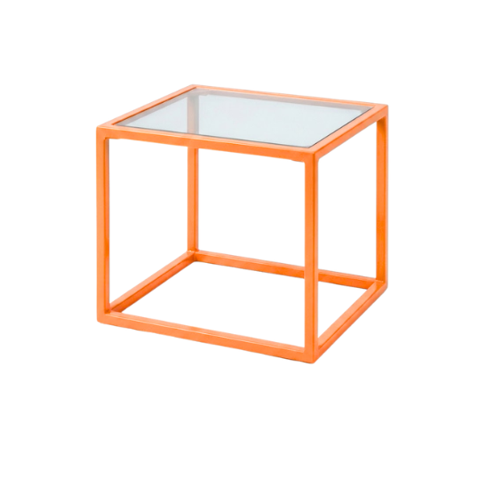 Buck side table orange Buck side table orange rental