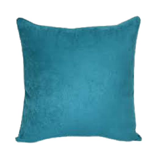 pillow blue aqua suede