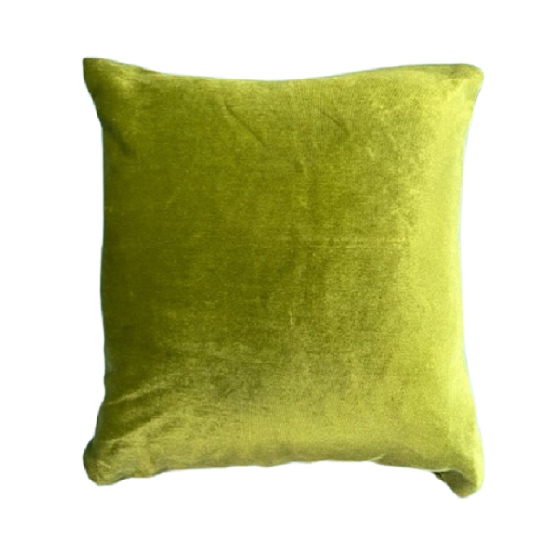 Pillow Green Moss Velvet | Bubble Design Rentals