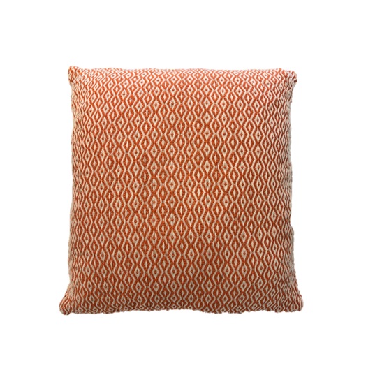 pillow orange diamond