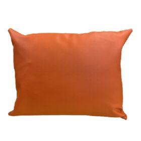 pillow orange leather rectangular
