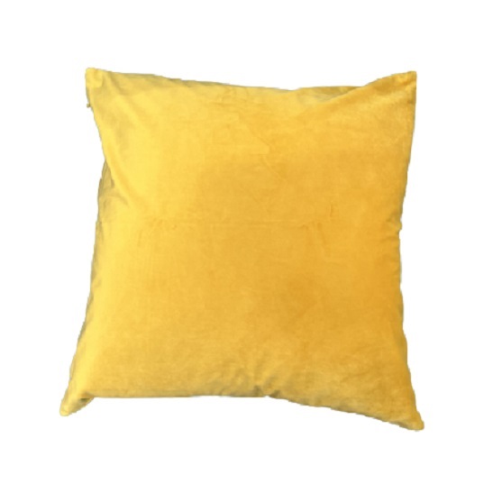 pillow yellow velvet