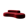 Peacock sofa - Red burgundy
