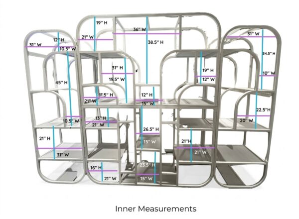 Paco back bar shelves - Black