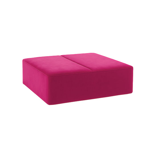 koo ottoman pink