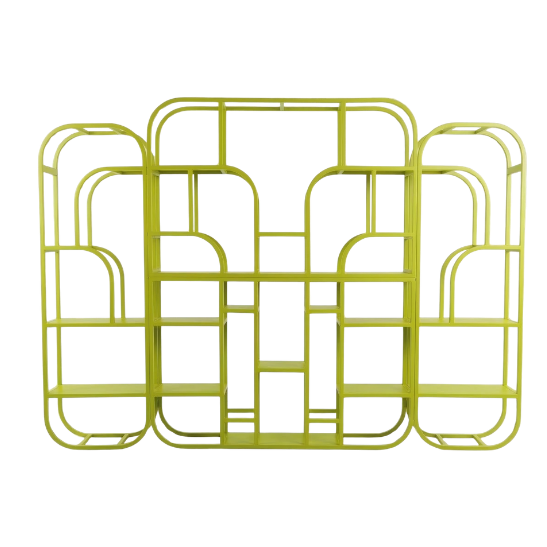 Paco back bar shelves lime green rental