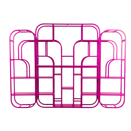 Paco back bar shelves magenta rental