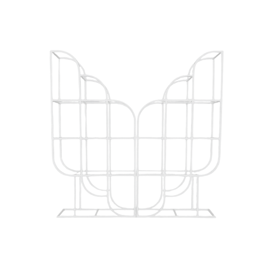 Mariposa back bar shelves white Mariposa back bar shelves white