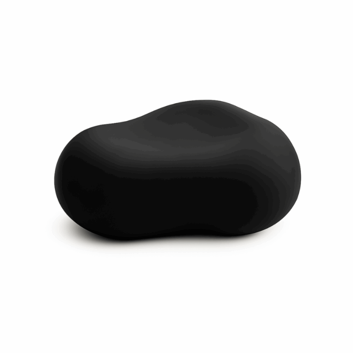Pebble stool Black