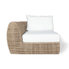 Java corner armchair - Natural plastic rattan