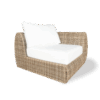Java corner armchair - Natural plastic rattan