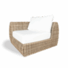 Java corner armchair - Natural plastic rattan