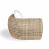 Java corner armchair - Natural plastic rattan