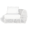 Java corner armchair - White