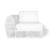 Java corner armchair - White