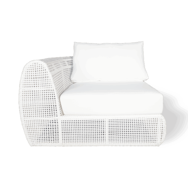 Java corner armchair - White