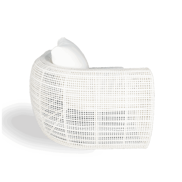 Java corner armchair - White