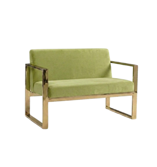Romeo loveseat - Lime velvet