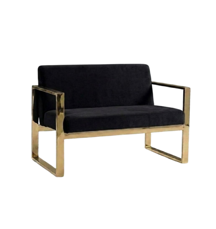 Romeo loveseat - Black velvet