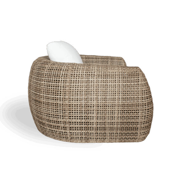 Java armchair - Natural plastic rattan