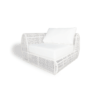 Java corner armchair white