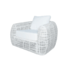 Java armchair white