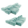 Union square/skyline modular lounge - Aqua blue