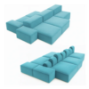 Untitled design (35) Union square/skyline modular lounge - Aqua blue