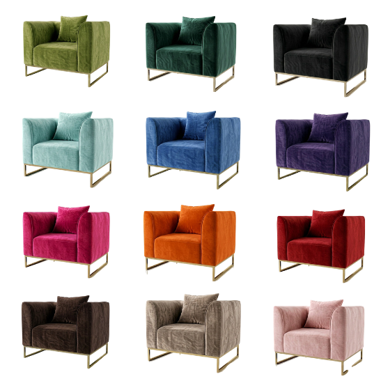 Velours armchair - Colors