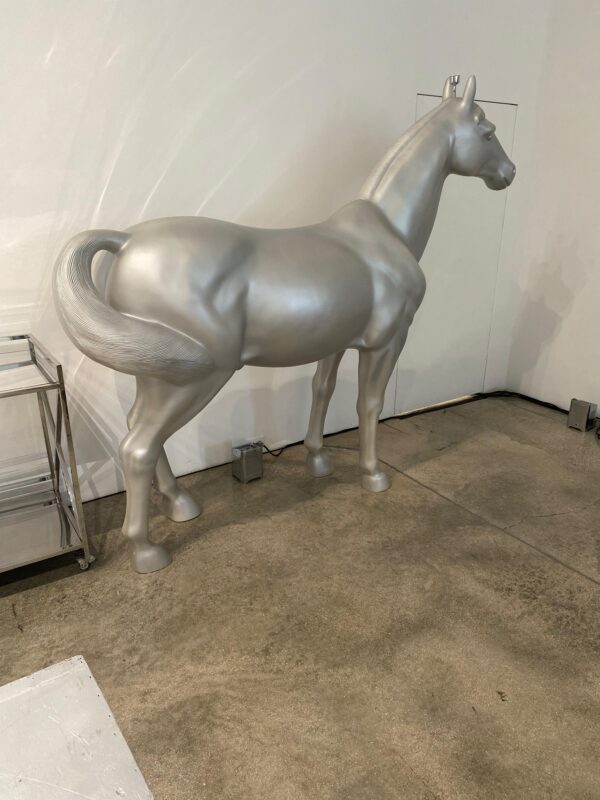 Horse lamp life-sized - Black