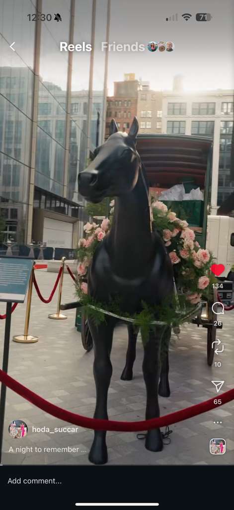 Horse lamp life-sized - Black