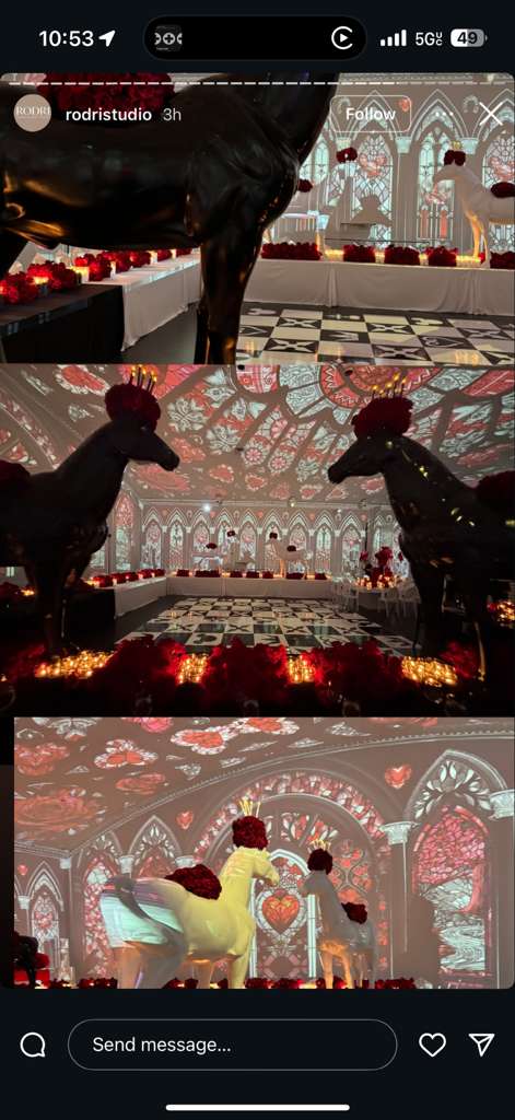 Horse lamp life-sized - Black