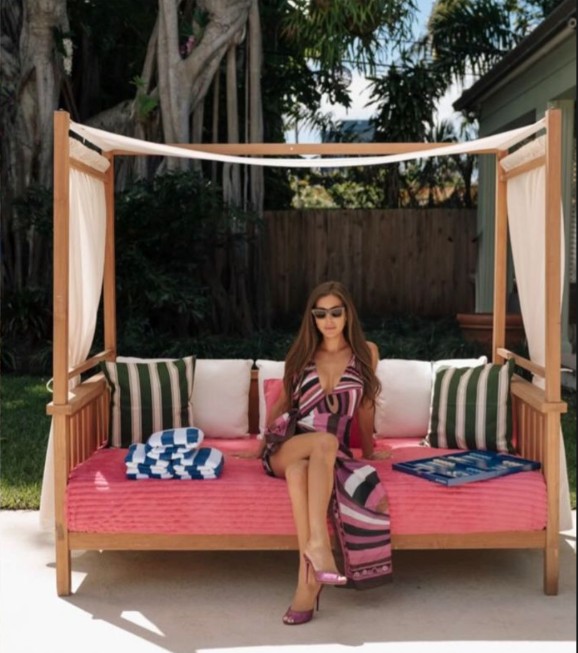 Totum day bed canopy - Teak