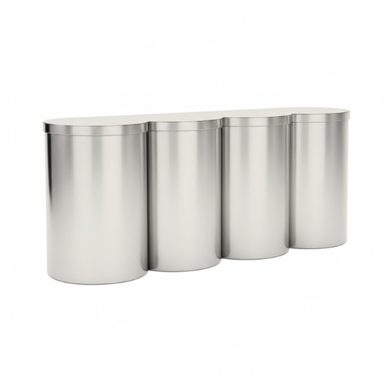 Beluga straight bar silver