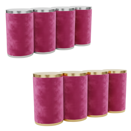 Beluga straight bar - Magenta velvet Beluga straight bar magenta velvet