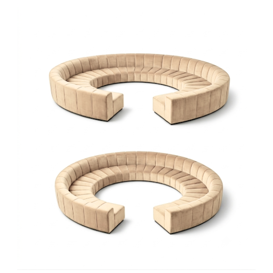 Noor full circle modular sofa - Camel