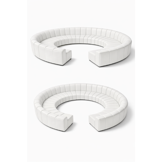 Untitled design (10) Noor full circle modular sofa - White