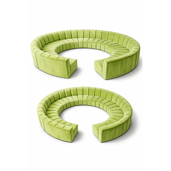 Noor full circle modular sofa - Green
