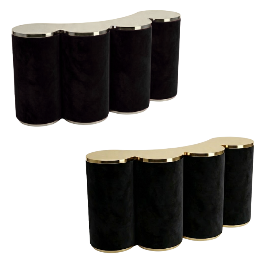 beluga black Beluga curved bar black velvet