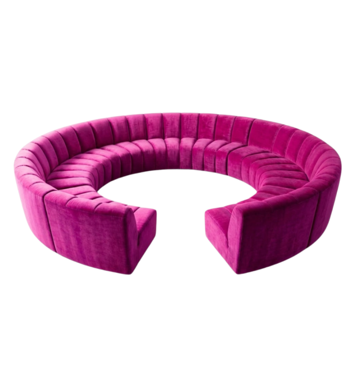 Noor full circle modular sofa - Magenta